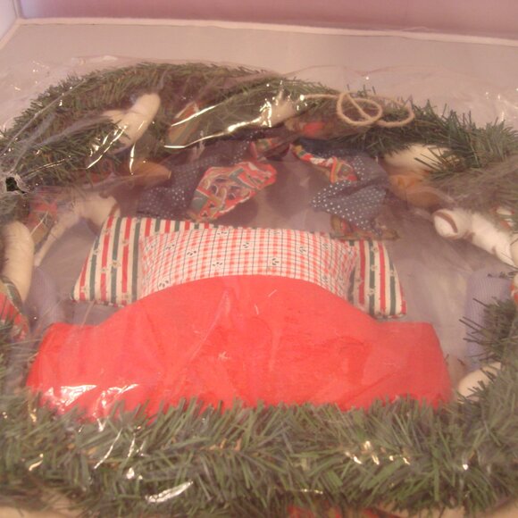 Vintage Holiday Christmas Noah’s Ark Large Wreath UNBELIEVABLE SO RARE BNIB - Picture 3 of 12